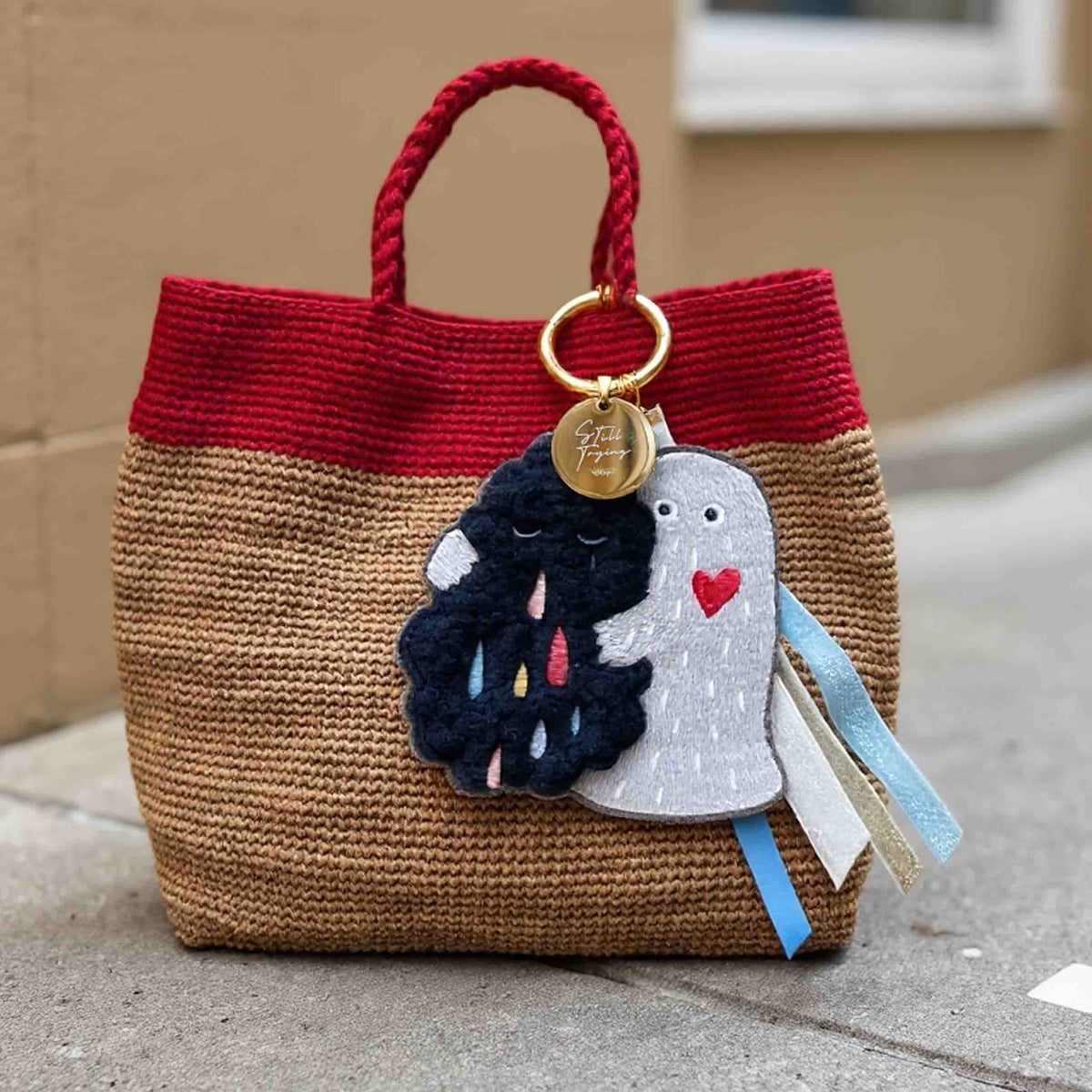 我不用假裝沒事｜慌慌 × 慢慢｜刺繡 Teddy絨吊飾