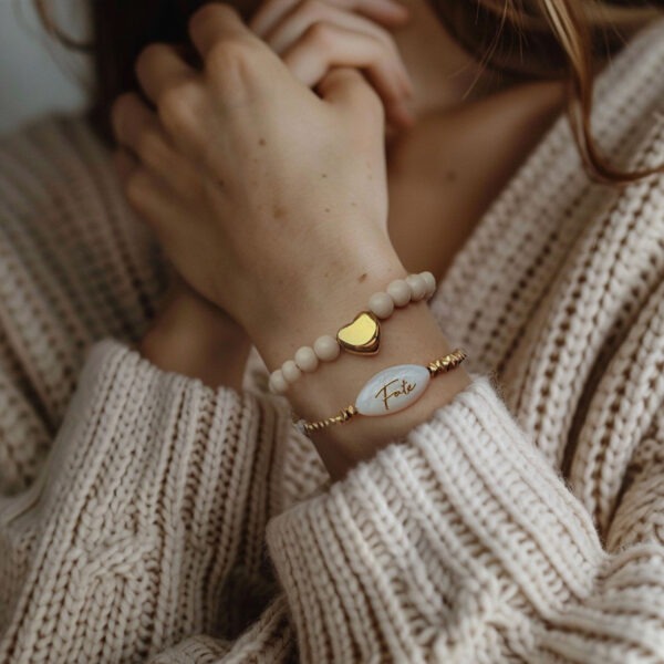 Cheers 心之所向白化石手環｜白字款｜