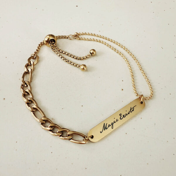 Magic exists 流光奇蹟手環｜黑字款｜