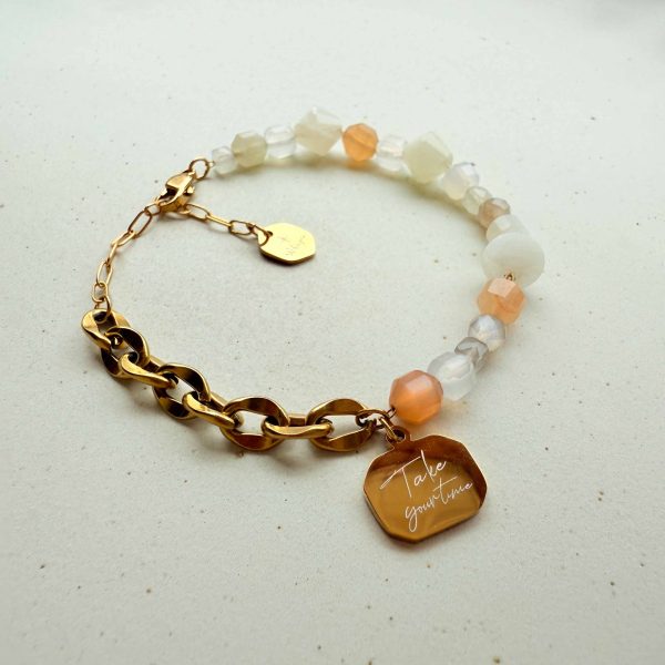 Take Your Time 不勉強｜月光石瑪瑙手環