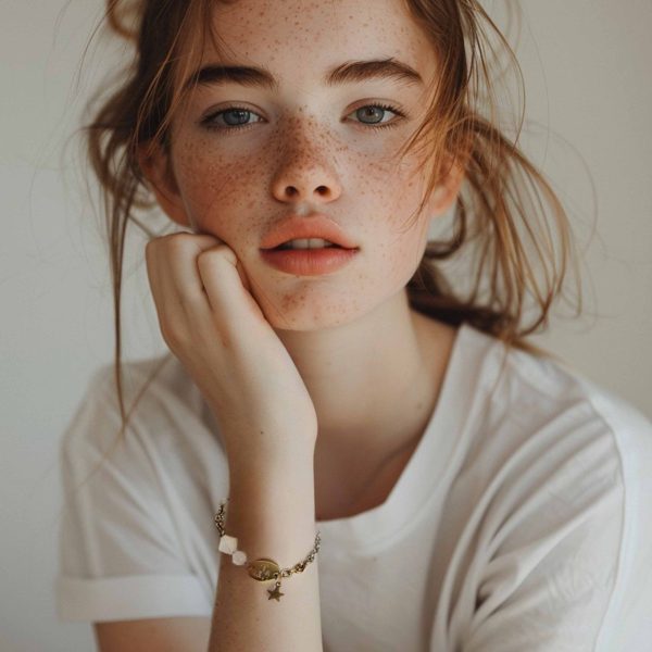 會過去的 ✦ 月光石白玉髓伸縮手環