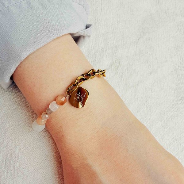 Take Your Time 不勉強｜月光石瑪瑙手環