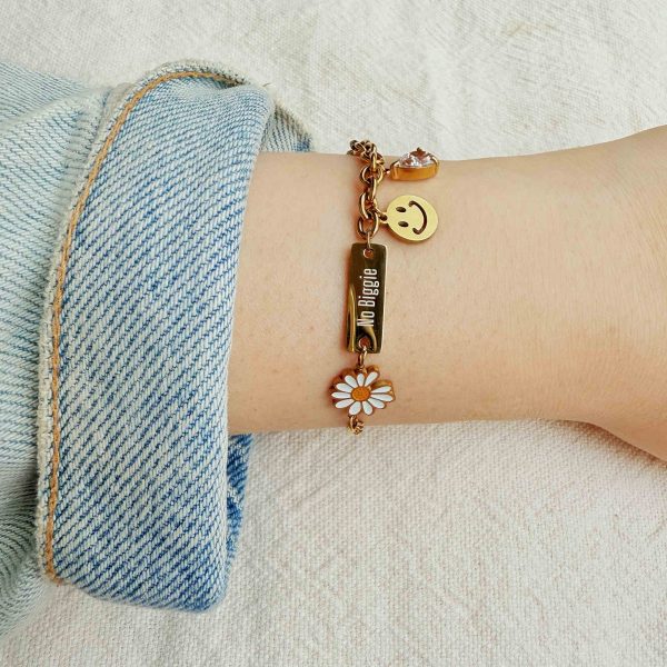 No Biggie 小意思 ✤ 花兒微笑鋯石手環