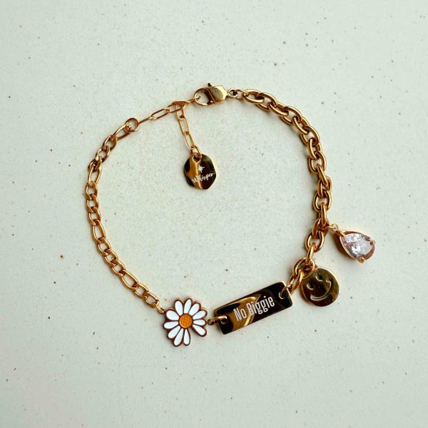 No Biggie 小意思 ✤ 花兒微笑鋯石手環