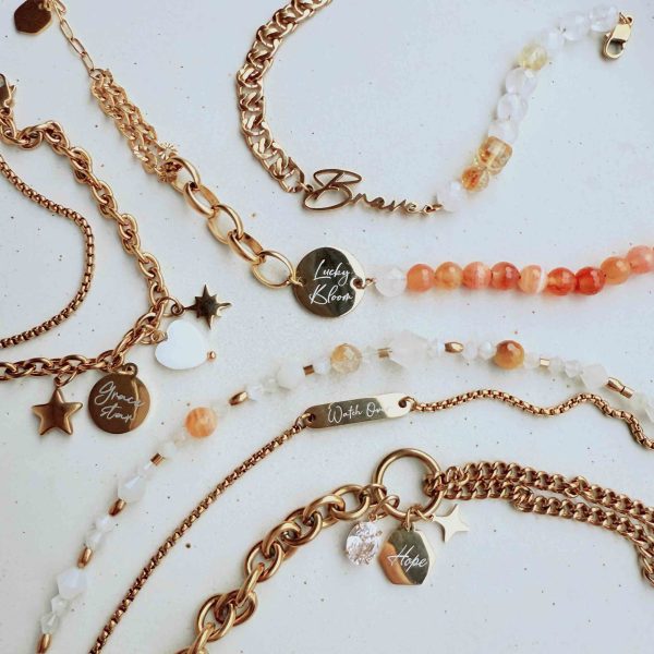 Lucky Bloom｜希臘綻放幸運石榴天使瑪瑙手環