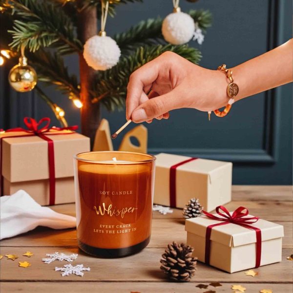 Lucky Bloom｜希臘綻放幸運｜藏字香氛蠟燭×星塵許願杯墊×手環禮盒