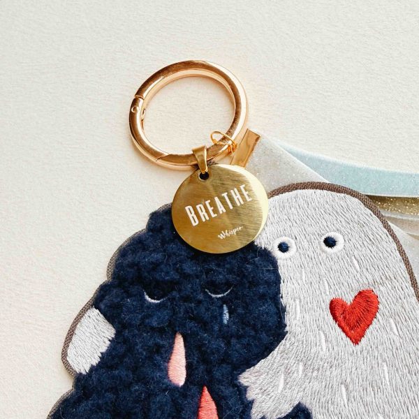 我不用假裝沒事｜慌慌 × 慢慢｜刺繡 Teddy絨吊飾 (預購)