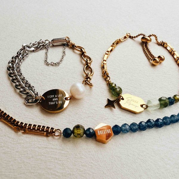 Breathe｜先呼吸藍玉髓手環