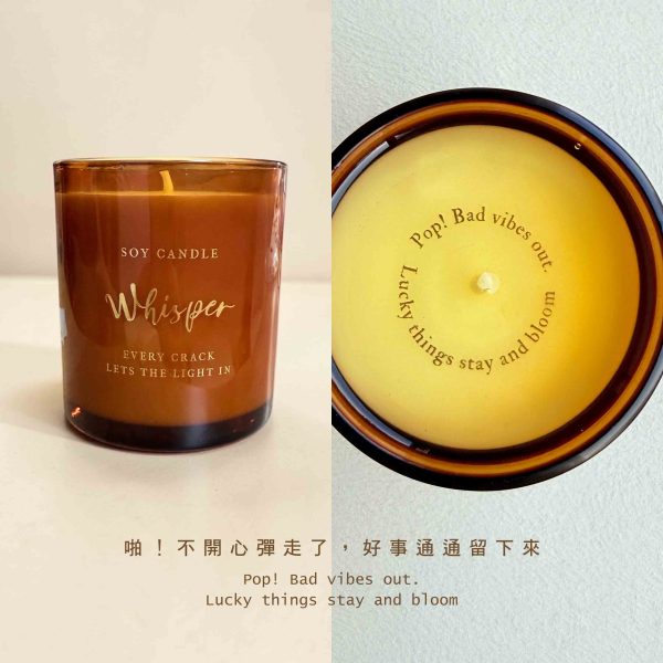 Lucky Bloom｜希臘綻放幸運｜藏字香氛蠟燭×星塵許願杯墊